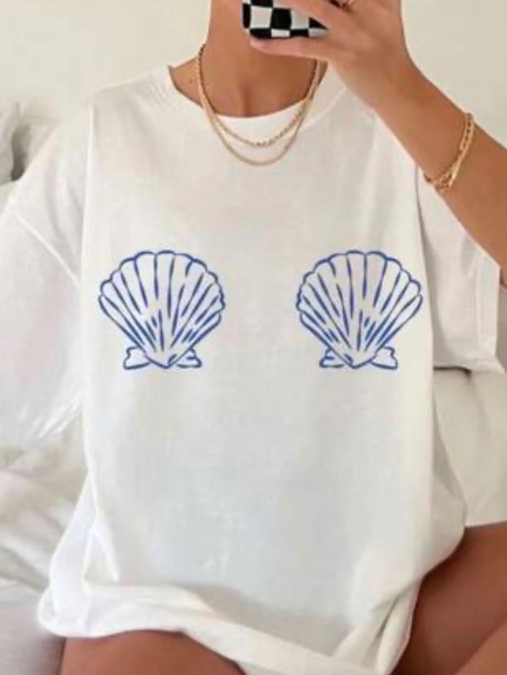 White shell t-shirt - Picture 3 of 3